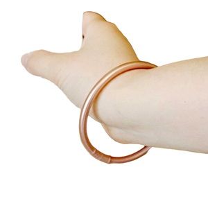 Rose Gold Plastic Bangle Bracelet